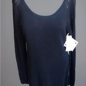 Roxy Classic Black Sweater Dress Size L  NWT